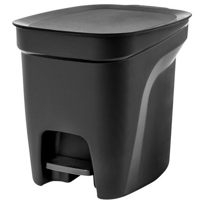 IKEA HACKSAX Step Trash Can Black  2 gallon 605.536.01 New