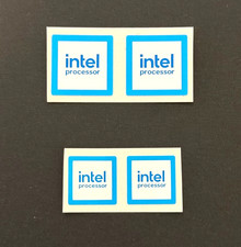 2 x Intel Processor Desktop / Laptop Sticker Label Decal