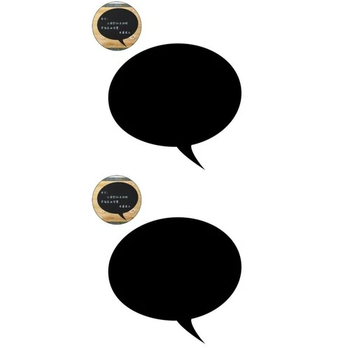 2 Stück abziehen und aufkleben, runde Wandaufkleber, Kreidetafel-Etiketten,