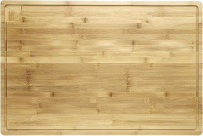 Bamboo Cutting Board with Juice Groove & Built-in Handle, Reversible, Multi-Size
