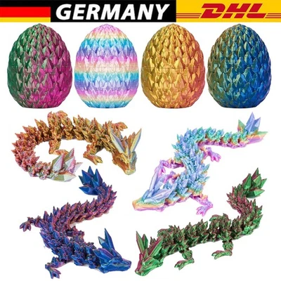 MARKELONES 3D Drache Im Ei, 3D-Gedruckter Drache 3D Gedrucktes Drachenei Drachen Spielzeug