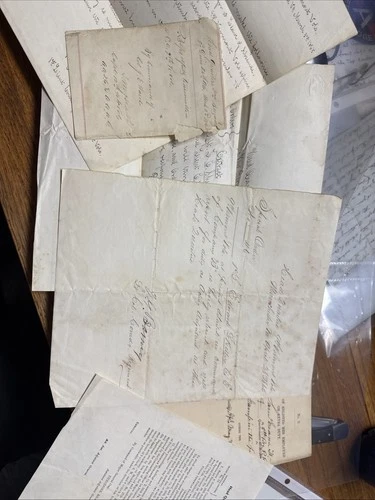 Civil War Union 6 Letter Document Lot 9th Vermont Regiment Gettysburg Veterans