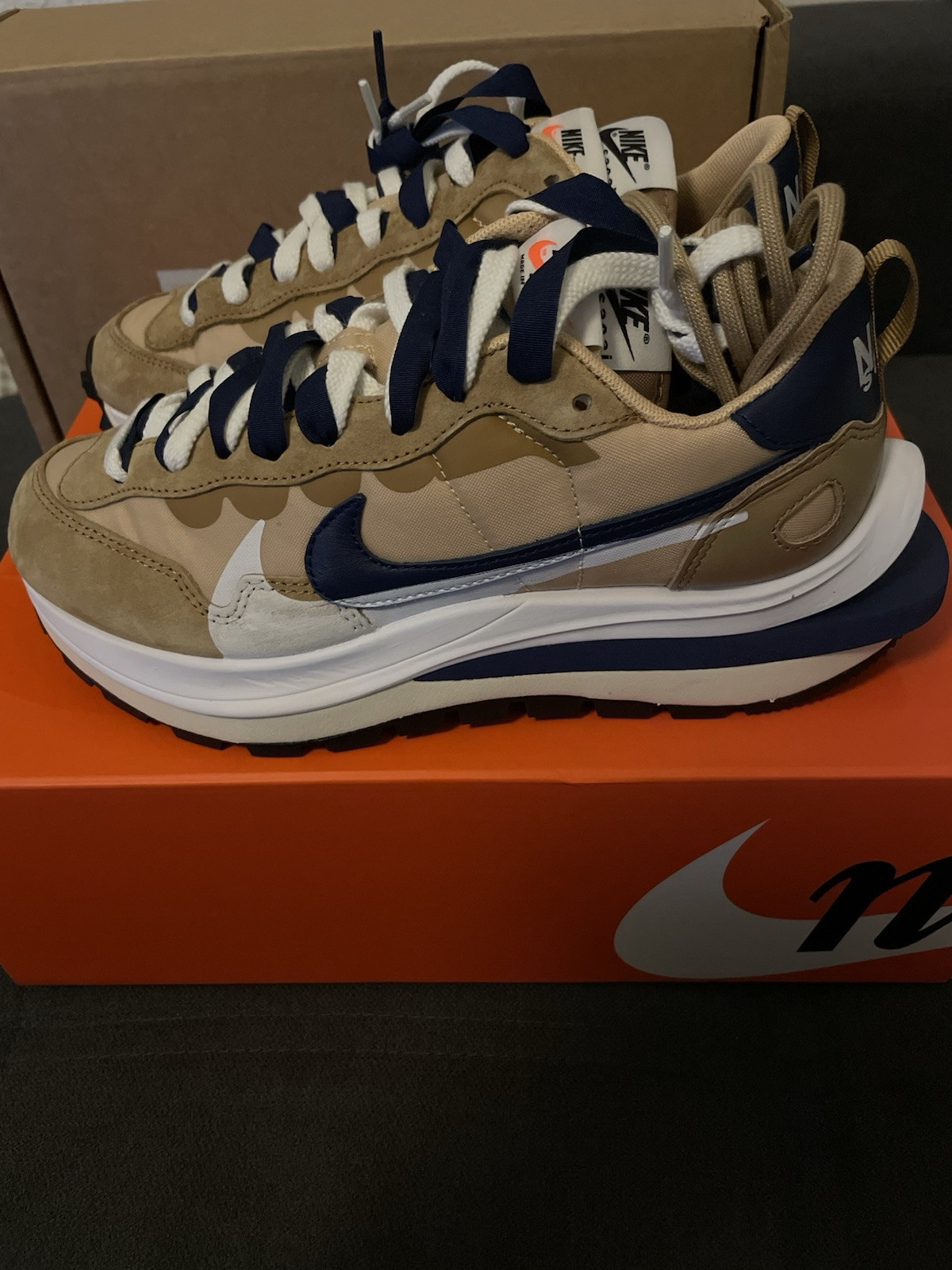 SACAI X NIKE Nike Sacai Vaporwaffle Sesame EU 38 5 US 6 UK 5 5 Nuove in scatola