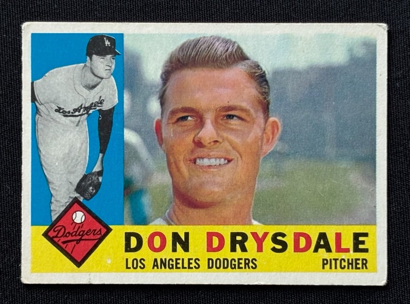 1960 Topps Don Drysdale #475 Los Angeles Dodgers HOF — Selling Collection! — RH