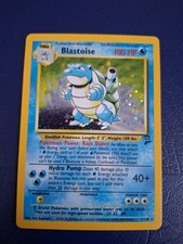 Pok mon TCG Blastoise Rare 2/130 Holo English Card