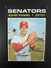 1971 Topps Darold Knowles #261 Washington Senators