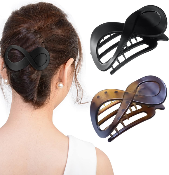 Kavya 3 Pcs Haarspangen Damen Schildpatt Haarklammer Groß, Rutschfest Haarklamme-image