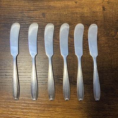 6 Wallace Harmony House AA+ Silverplated Butter Knife