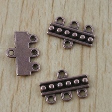 25pcs copper-tone 3 in 1 bar charms h2897