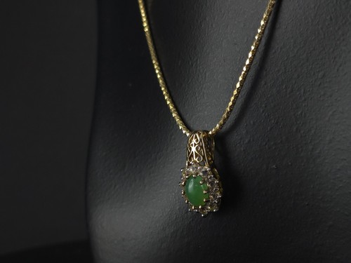 Anhänger Silber 925 Gold Jade Topas - elegant & schön funkelnd silver anello - Bild 6 von 23