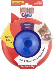 KONG Gyro Treat Dispenser Small/Medium Interactive Dog Puzzle Toy
