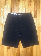 Iron Co Belted Performance Hybrid Cargo Shorts Black Size 34