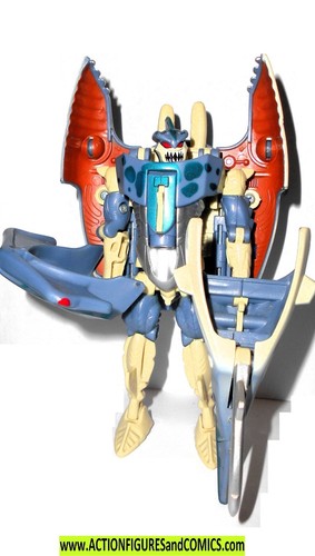 Transformers Beast Wars 1996 CYBERSHARK complete FULL CARD 1997 vintage shark - Picture 3 of 12