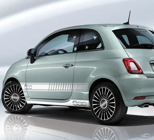 Fits Fiat 500 side racing stripes stickers,decals,graphics. * Any Colour - Picture 3 of 5