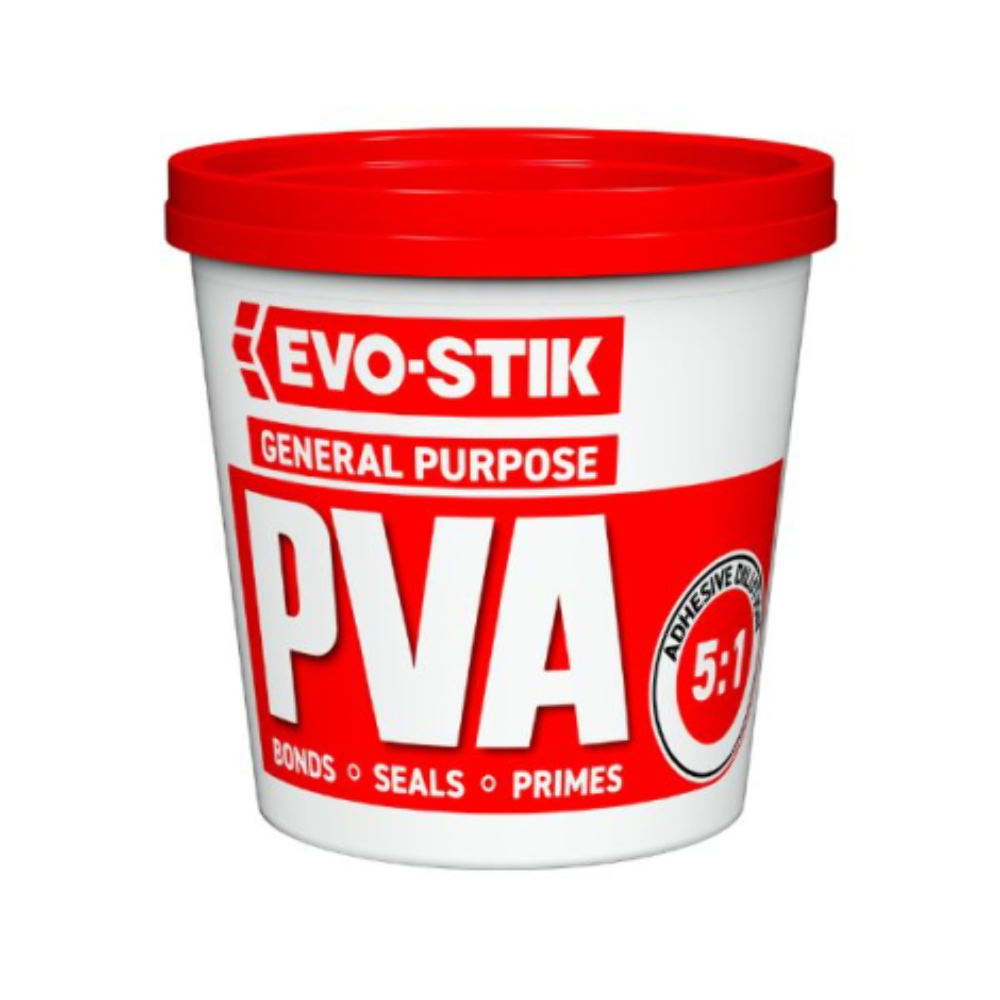 2 x Evo-Stik PVA Glue Adhesive Primer Sealer Multi Purpose Wood Plaster 500ml - Image 2