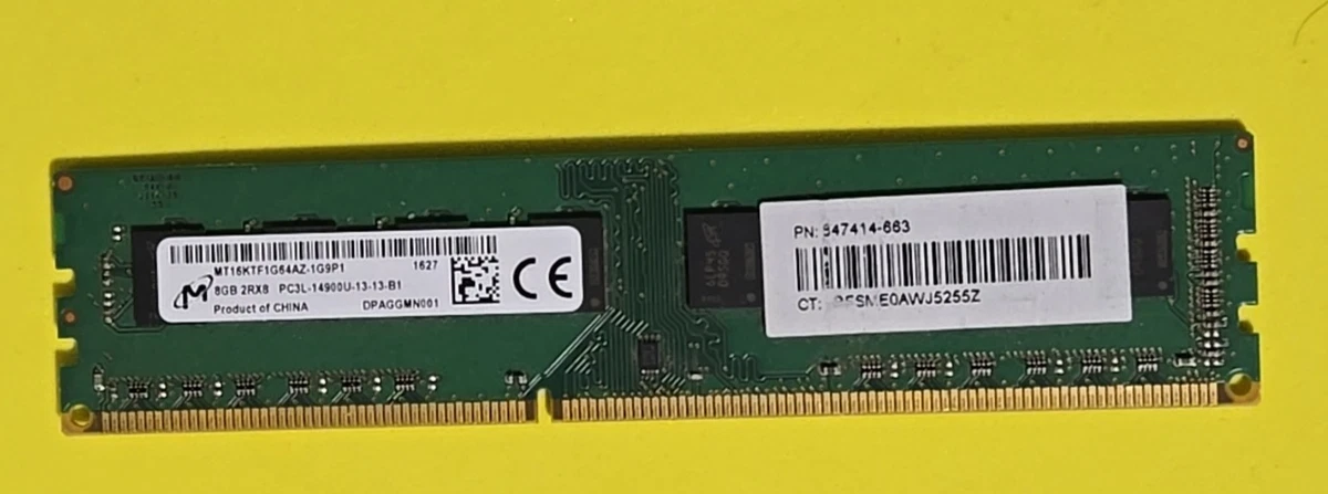 Micron DDR3 SDRAM 8 GB Capacity per Module Memory (RAM) for sale