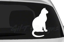 Cat Silhouette 1 Decal Vinyl Sticker, Kitten, Pet, Animal, Purr, Furry, Furbaby