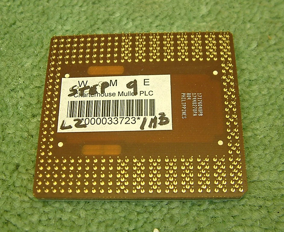 Vintage CPU Processor Intel Pentium Pro 200MHz SL25A L2 1MB Step9 -Gold Recovery - Image 2 of 2