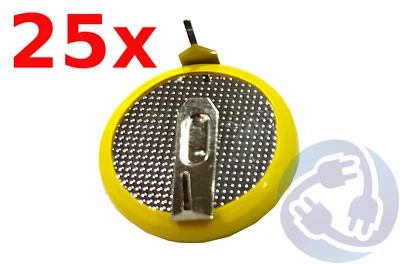 CONSUMER CABLES 25x Replacement CR2032 Tabbed Save Battery for Super Nintendo SNES N64 64