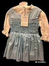 Vintage Polly Flinders Smocked Size 4t Dress NWT
