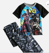 Size 4 Boys Pajama's Guardians Of The Galaxy STAR LORD GROOT ROCKET NWT DISNEY