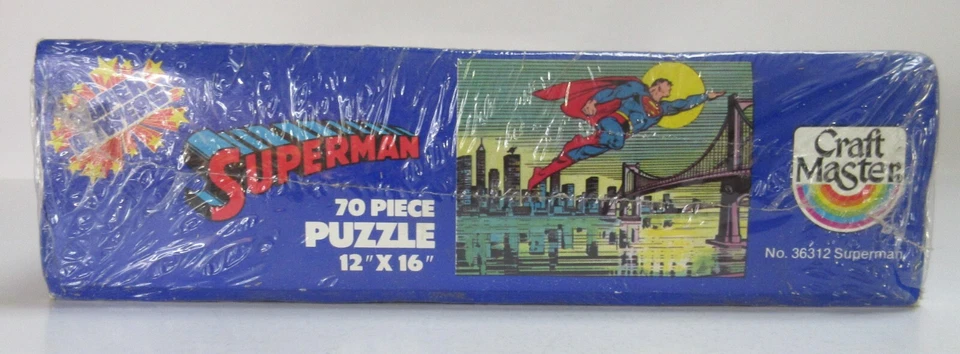 DC COMICS SUPER POWERS SUPERMAN 70 PIEZAS ROMPECABEZAS CRAFT MASTER 1984 SELLADO Foto 3 de 4