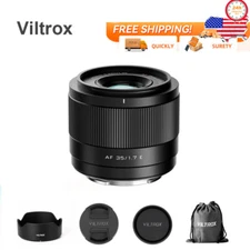 US VILTROX AF 35mm F1.7 APS-C Large Aperture Prime Lens for Sony E-mount