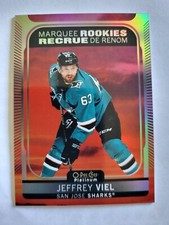 Jeffrey Viel 2021-22 OPC Platinum Marquee Rookies Sunset Variant Card