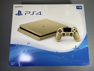 Sony Playstation 4 PS4 Gold Game Console 1Tb Brand New Factory