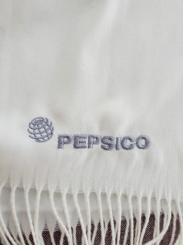 One Of Kind PepsiCo Womens Cream Viscose Shawl - Picture 2 of 5