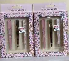 Tahari Set Of 3 Tweezers Each Pack flat, Slanted, Pointed 2 Packs