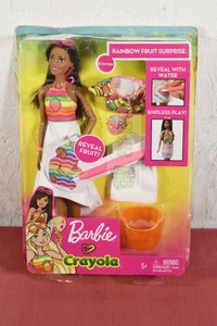 barbie crayola rainbow fruit surprise