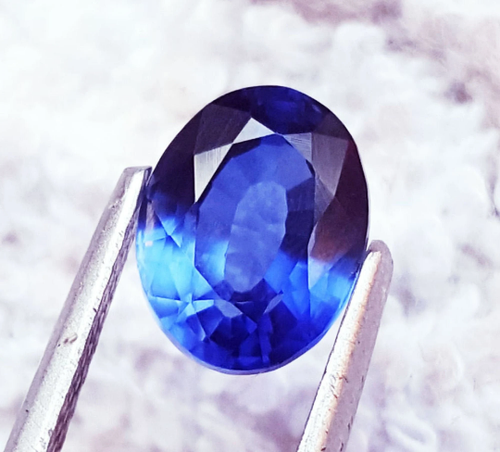 Tanzanite Ovale Naturelle Bleue Intense 2,45 Carats AAA VVS - Certificat GIL, Taille Excellente