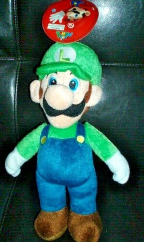 Super Mario Luigi, plush toy, 13", age 3+, TM 2012 Nintendo