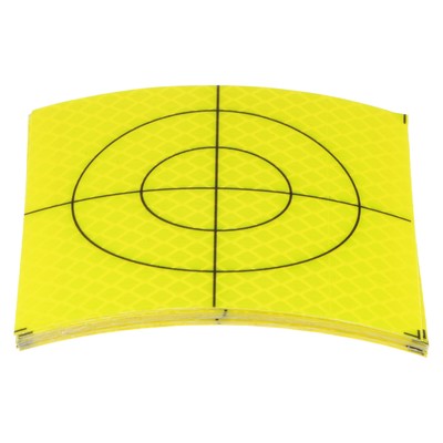10pcs Survey Reflector Sheets 80mm Self-adhesive Survey Target Mark, Green