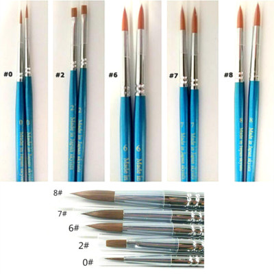 Dental Lab Porcelain Brush Pen Teeth Tooth Enamel Porcelain Denture Brushes Blue