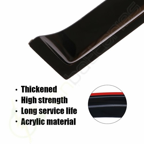 4Pcs Window Visor Vent Shade Rain Sun Wind Guard For 03-06 Toyota Camry Sedan - Picture 5 of 9