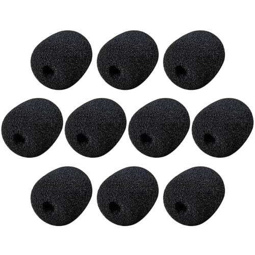 Headset Microphone Covers Foam, Replacement Soft Mic Windscreen