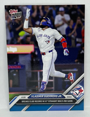 2024 Topps Now #361 Vladimir Guerrero Jr. Blue Jays BLUE Parallel 39/49 SP