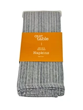 Our Table Set of 2 Textured Cloth Napkins Pageant Blue 18" x 18" Woven Easy Care