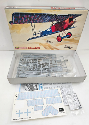 2X LOT 1/48 HASEGAWA + DRAGON DML FOKKER D.VII NEW PE WWI BIPLANE
