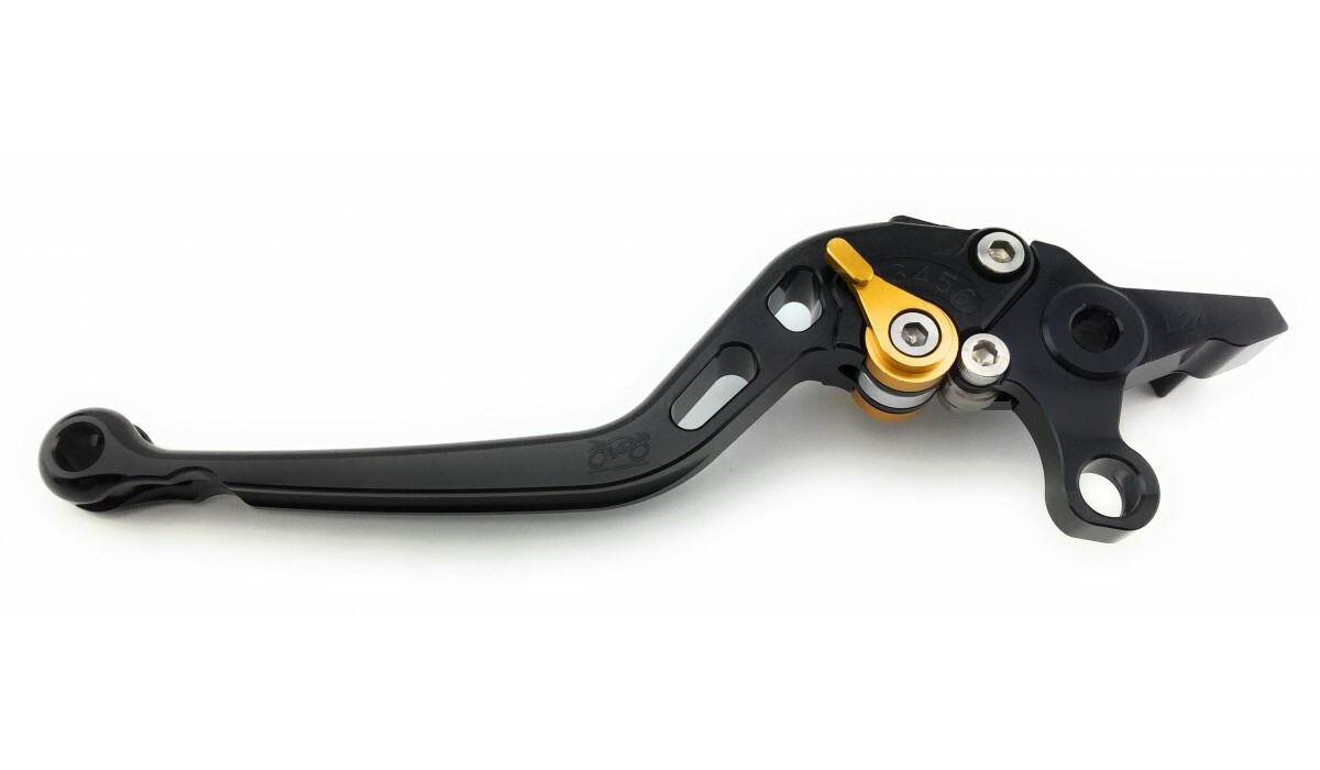 Levier d'embrayage Ducati Panigale 959 long alu CNC réglable noir or