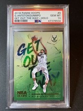 2018 Hoops 9 Giannis Antetokounmpo Get Out The Way HOLO PSA 10
