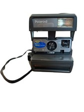 Polaroid One Step Instant Camera W/Strap 600 Film Tested Vintage Talking Camera