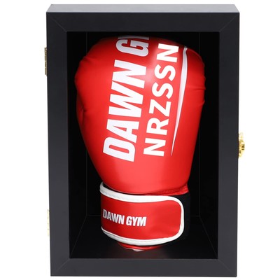 NRZSSN Boxing Glove Display Case Wall Mounted Lockable Full Size