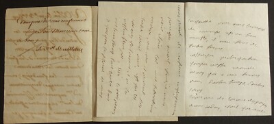 Marschall von VILLARS, 2 Autogramme / darunter SCHÖNER BRIEF (Betrunkenheit)