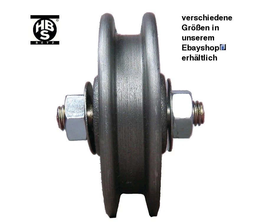 HEINRICH BETZ & SÖHNE Heinrich Betz grauguss Schiebetorrolle 500 -Walzenlagerung -Ø 160 mm Nut 14/16mm