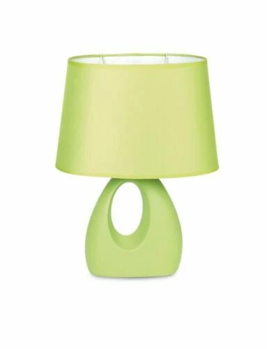 Lampada da tavolo da interno verde in ceramica