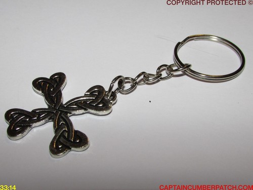 steampunk small keyring pagan celtic witch knot pentagram chaos wheel #KGM01-09 - Picture 37 of 43
