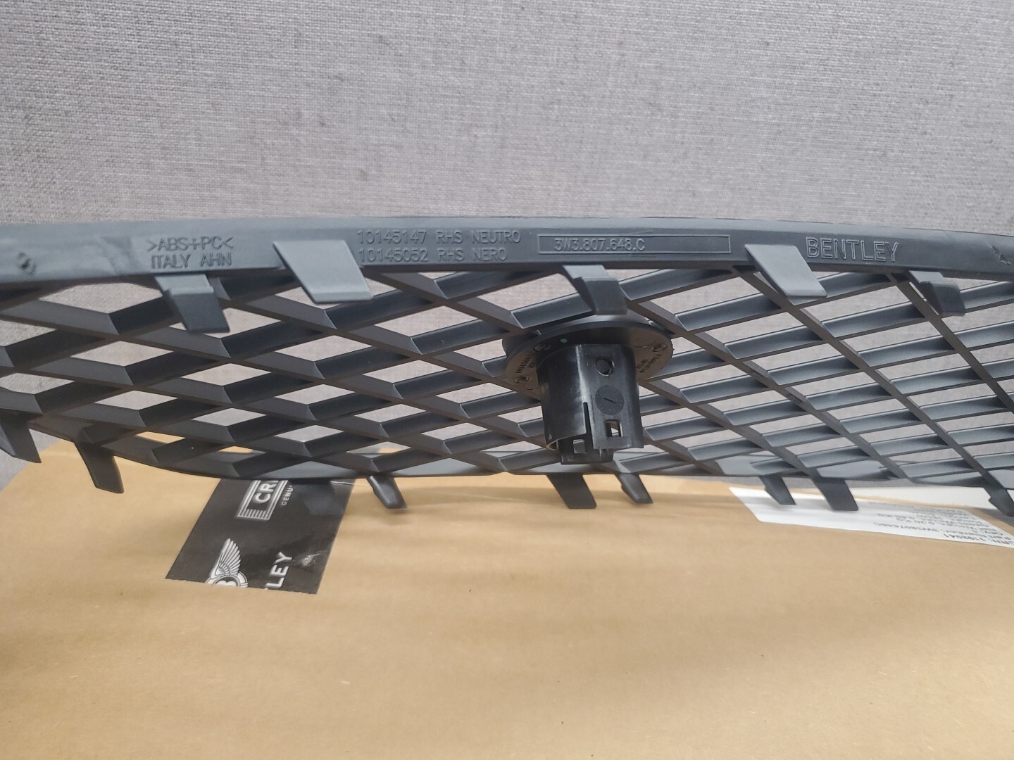 2012-2018 Bentley GT GTC Lower Bumper Grille Front Right 3W3807648C OEM New
